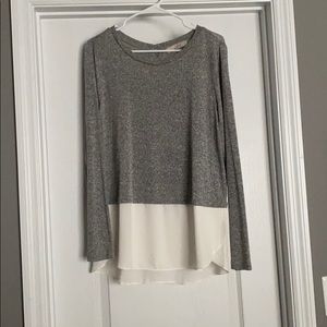 Loft Button Back Two in One Sweater